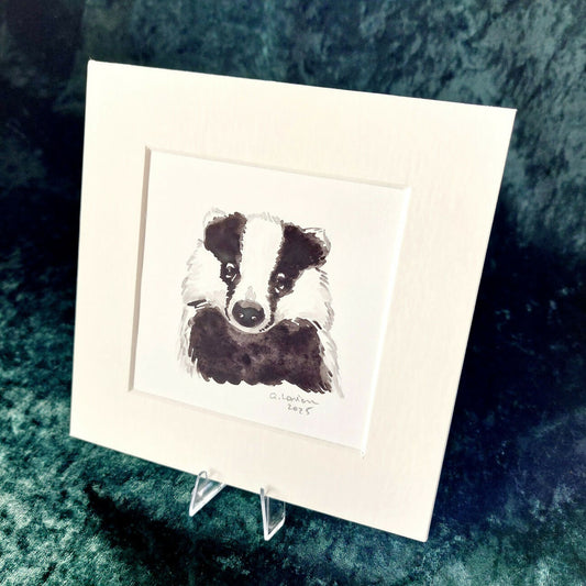 Original Watercolour_Badger (2)