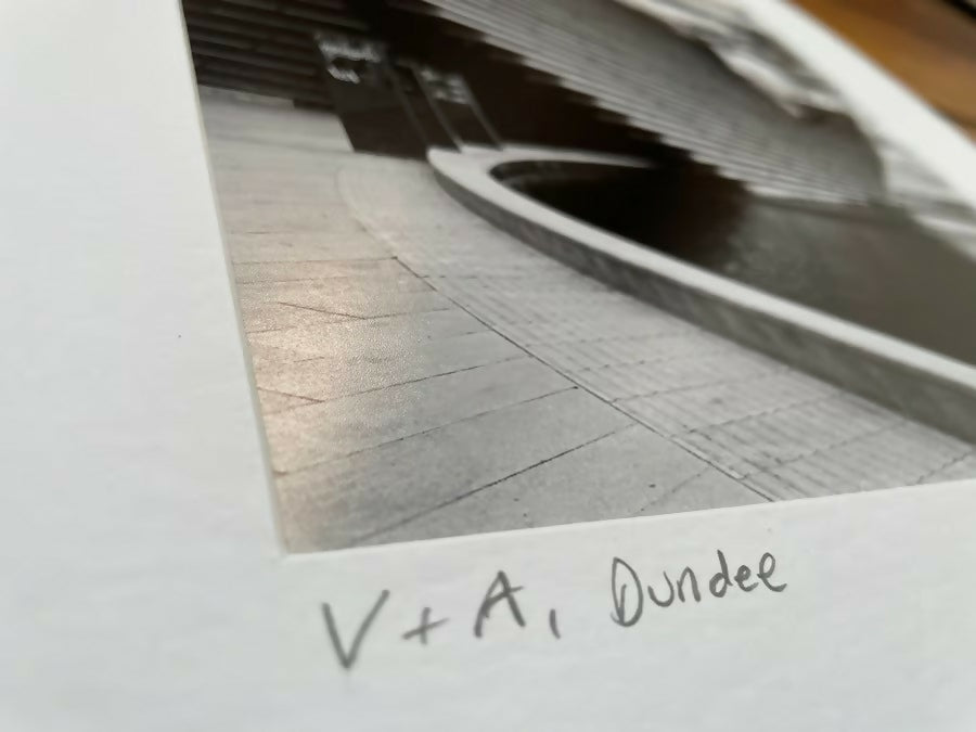 V & A, Dundee signed square mounted print 30 x 30cm FREE DELIVERY