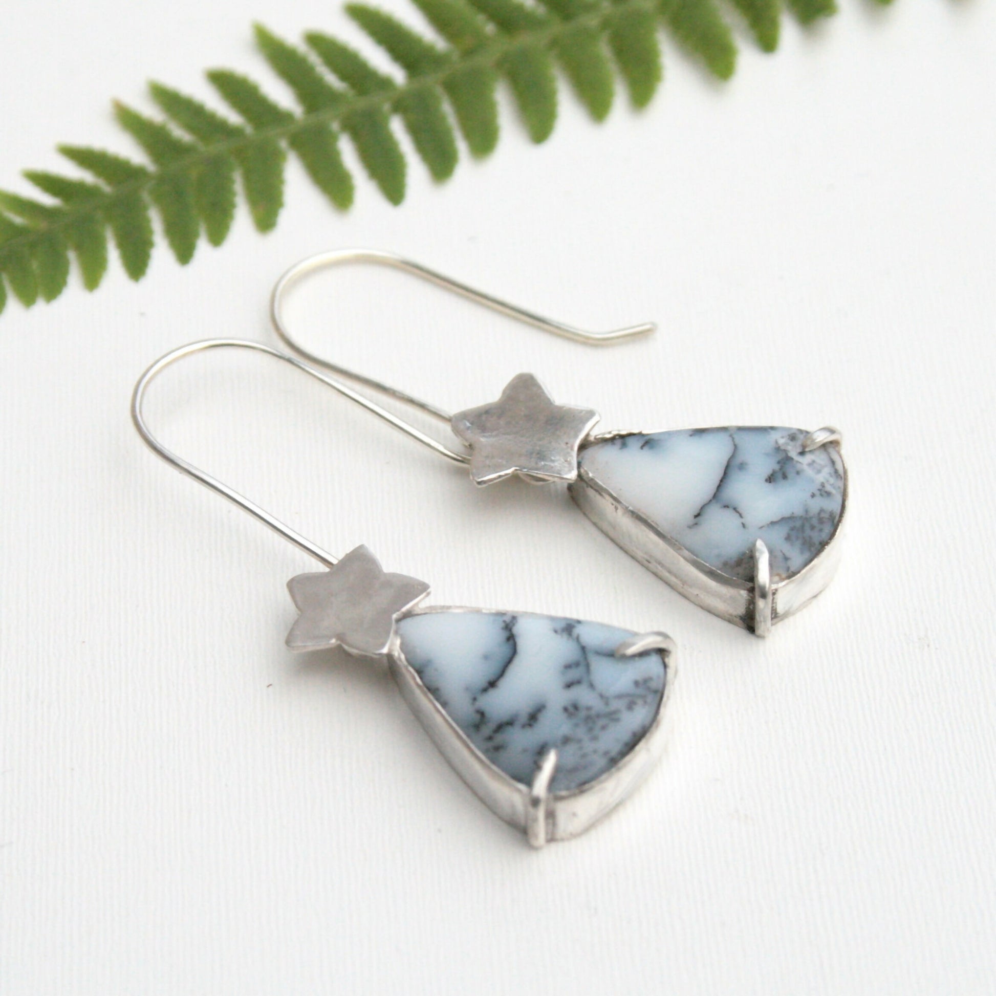 dendritic-opal-earrings