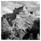 ‘Edinburgh Castle’ signed square mounted print 30 x 30cm FREE DELIVERY