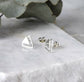 triangle studs small stud earrings sterling silver muka studio20232.1