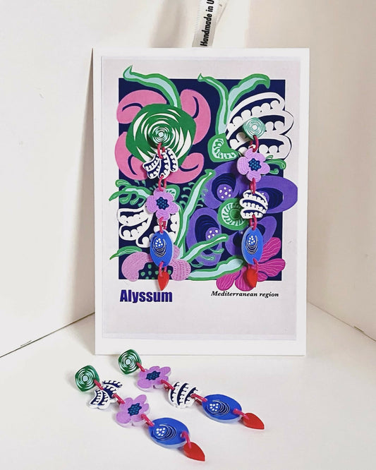 Alyssum Illustration Earrings