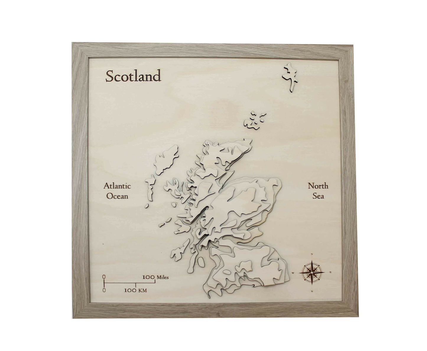 scotland on white