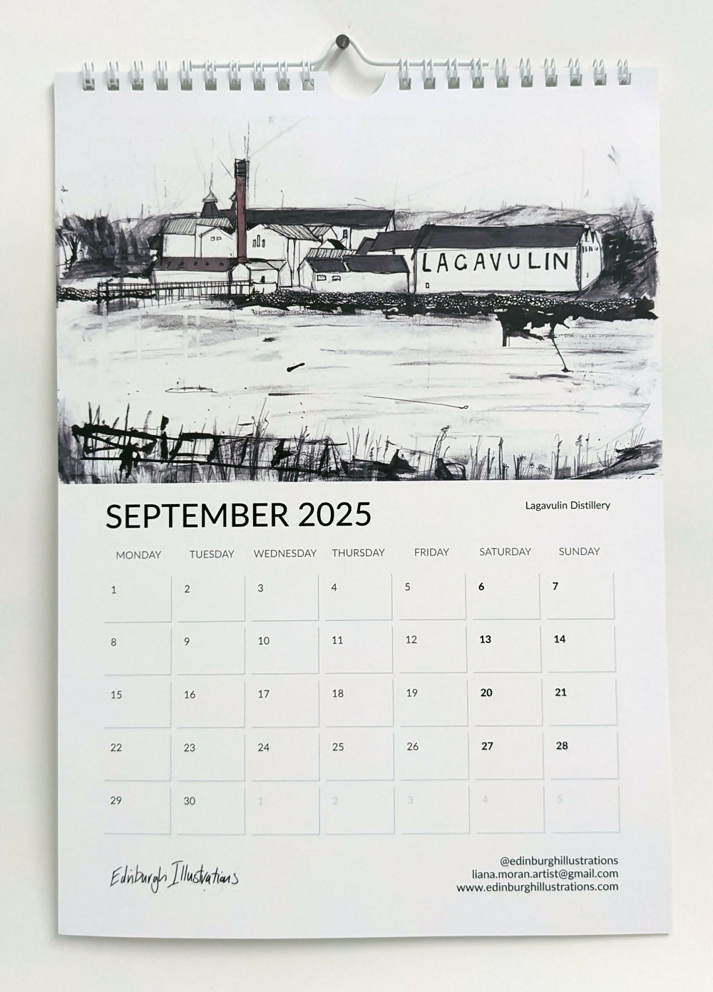 Distilleries of Scotland 2025 Calendar