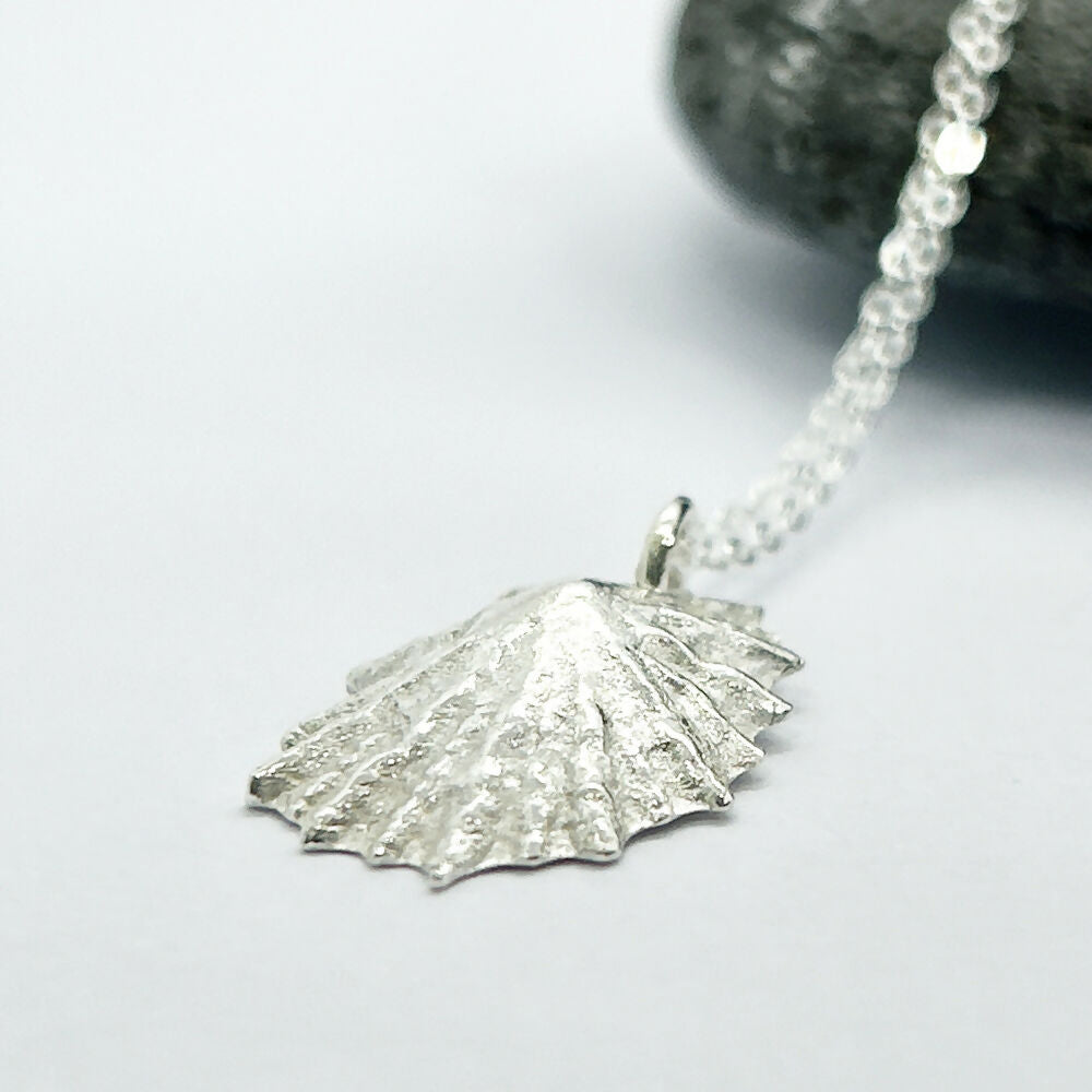 Silver Isle of Arran Limpet Shell Necklace