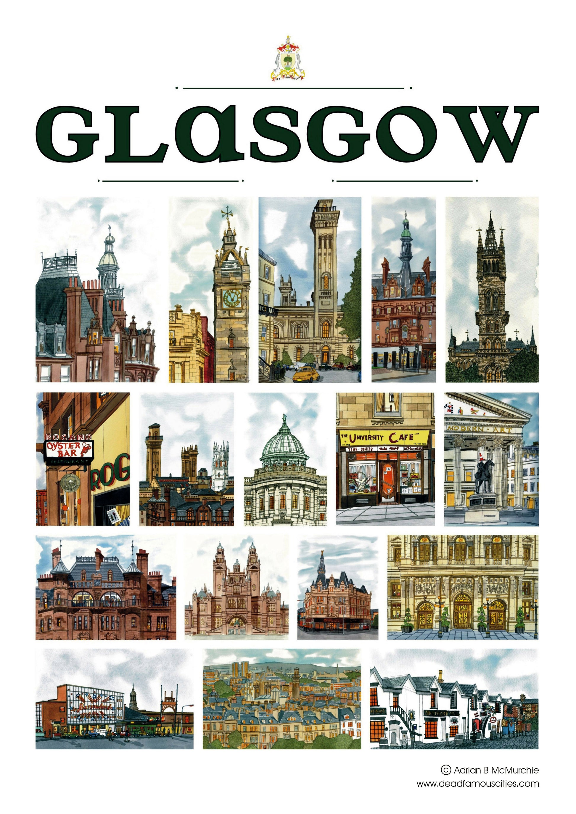 glasgow tea towel 2