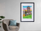 A3 Original Edinburgh Carlton Hill Framed Art