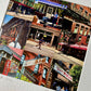 'Village Life NYC’ (colour version) signed square print 30 x 30cm FREE DELIVERY