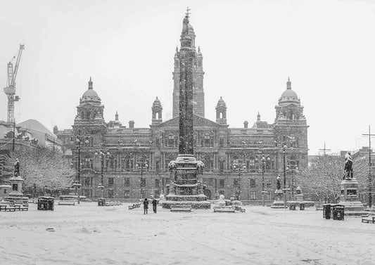 Glasgow George square, February 2021 print