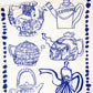 Blue Tea towel 03