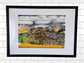 A2 Original Stirling Skyline Framed Art