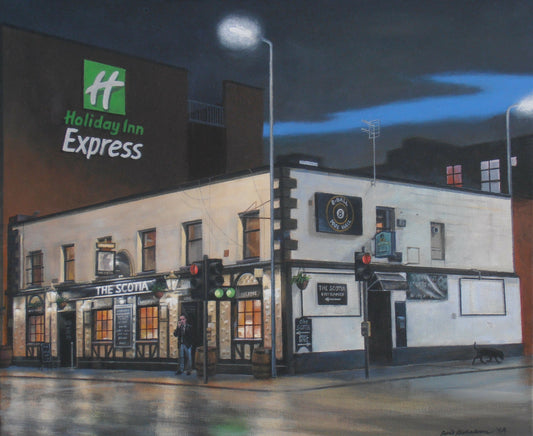 The Scotia Bar, Glasgow. Art print.