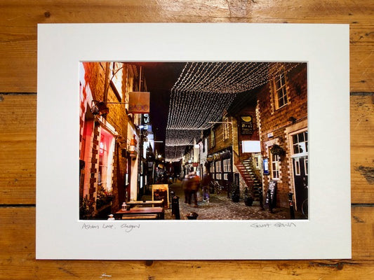 Ashton Lane signed mounted print