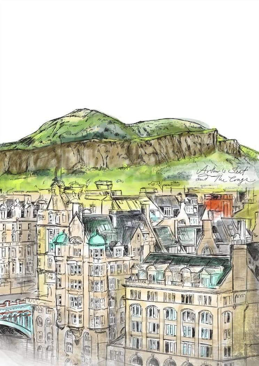 Arthurs Seat & The Crags Art Print