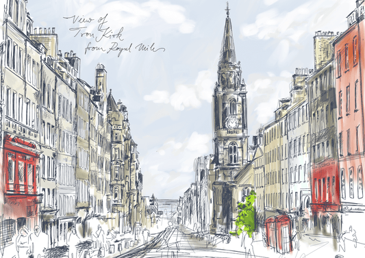 Tron Kirk Royal Mile Art Print