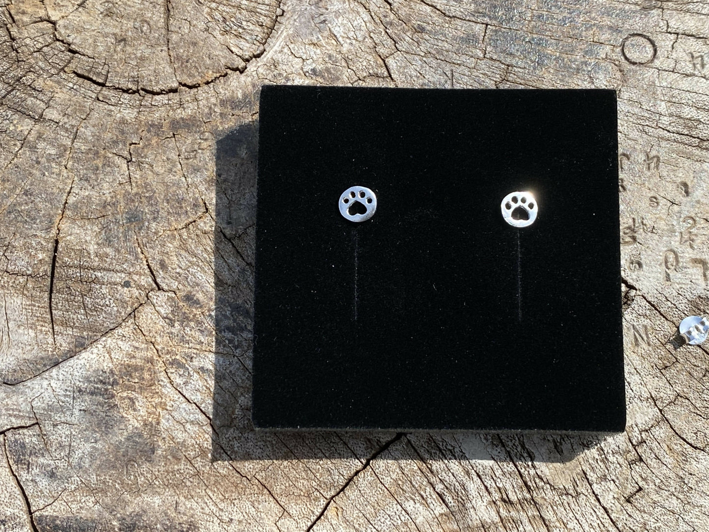 Teeny Paw & Heart Stud Earrings