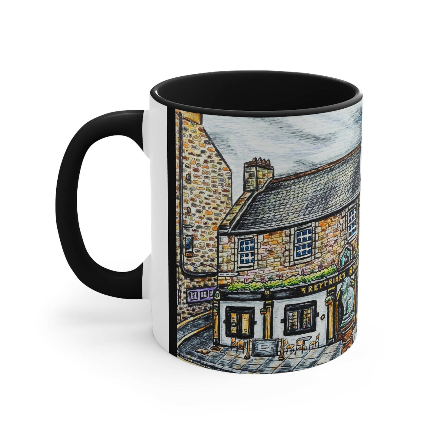 Ceramic 11oZ Edinburgh Mug- Greyfriars's Bobby Art Design