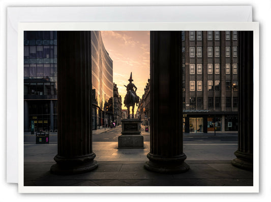 The Duke, Queen St, Glasgow - Scotland Greeting Card - Blank Inside